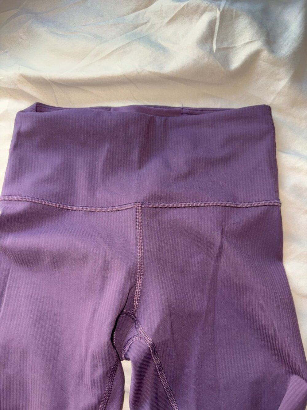 Lululemon Wunder Train High-Rise Ribbed Tight 25" - Grape Thistle - Picture 6 of 6